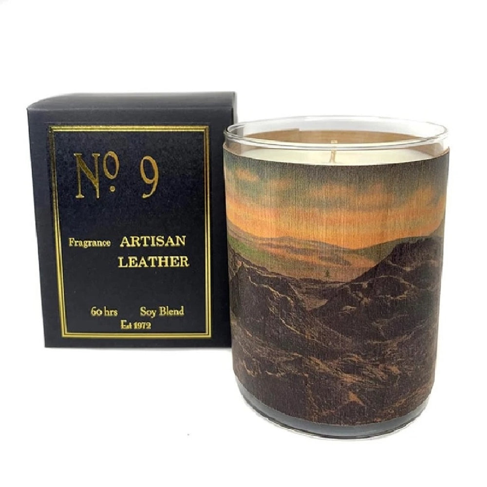 Spitfire Girl Wood Candle No. 9 Artisan Leather